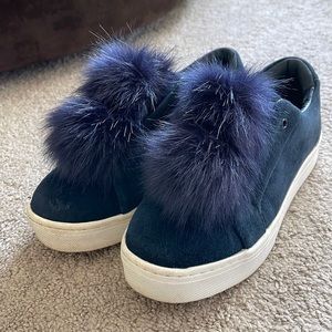 Sam Edelman Navy suede slip on sneakers size 8
